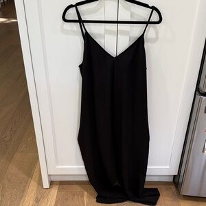 Hatch Maternity Black Silk Slip Jumpsuit